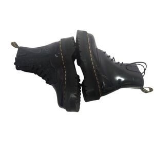 Dr. Martens Jadon Shiny Black Combat Boots